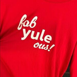 AnyBody Red Long Sleeve Tee